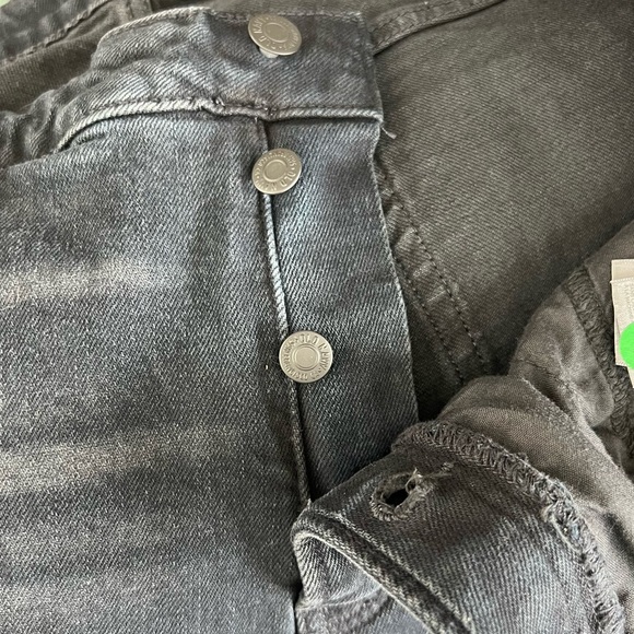 NWT Old Navy Distressed Black High Rise O.G. Straight Ankle Jeans Size 18 - Picture 7 of 7